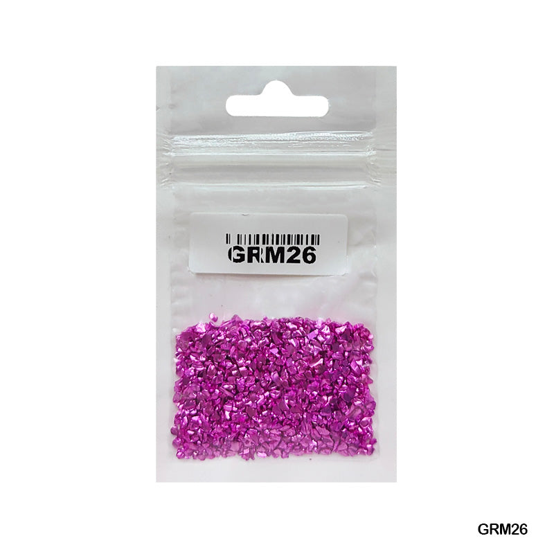 Gift To Love | Glass Metallic Resin Stones | Pcs : 10 Gm | Code : GRM26