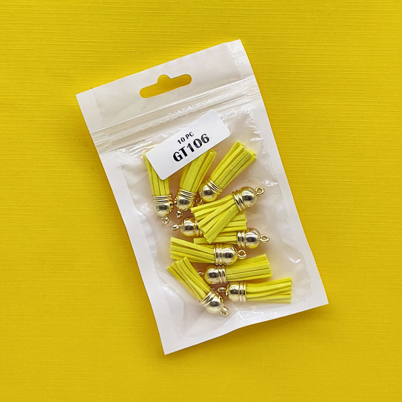 Gift To Love | Tassel Jewellery Making | Color : Gold | Pcs : 10 Pcs | Code : GT106