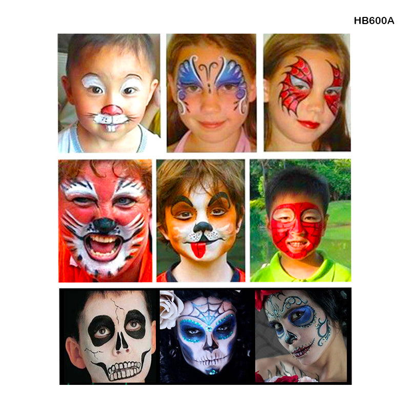Gift To Love | Face Paint Stick 6 Bright Color Push-Up | Code : HB600A