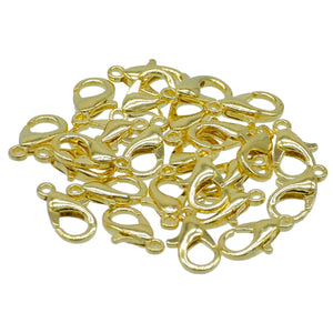 Gift To Love | Imitation Jewellery Lobster Claw Clasps | Color : Golden | Pcs : 25 Pcs | Code : IJLH-02