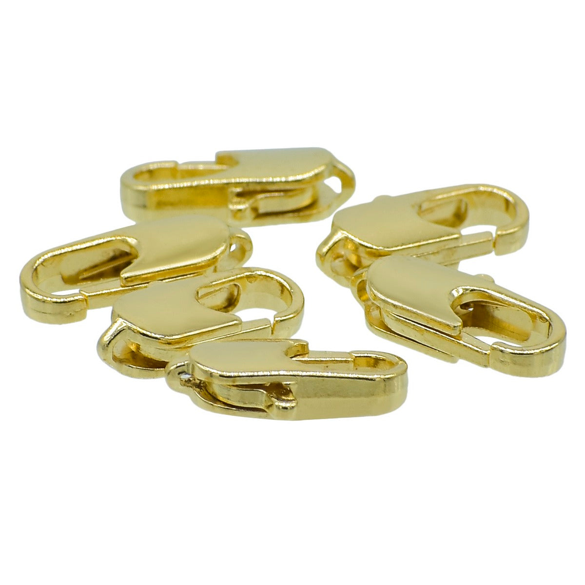 Gift To Love | Imitation Jewellery Lobster Claw Clasps | Color : Golden | Pcs : 6 Pcs | Code : IJLH-05