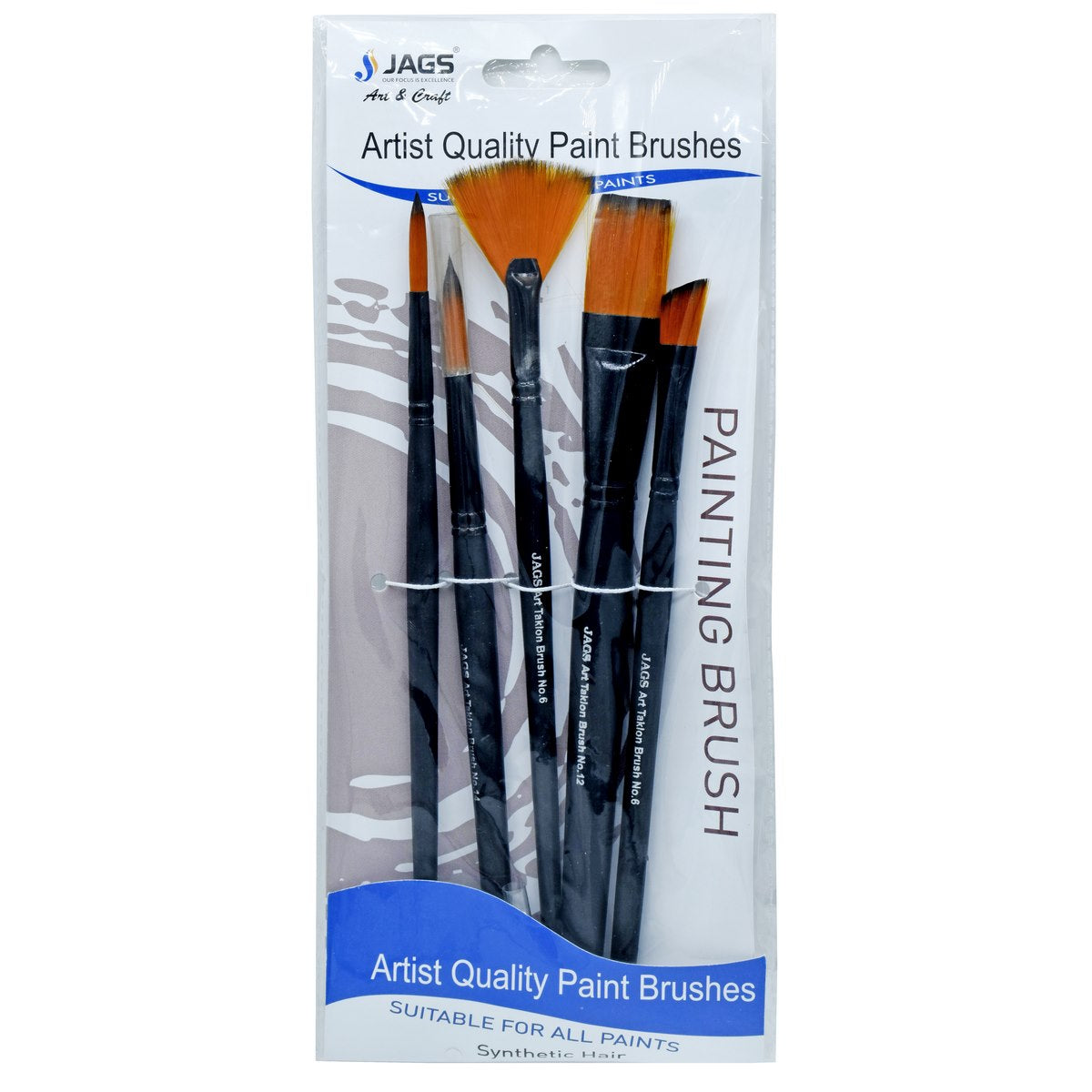 Gift To Love | Artist Brushes Synthetic Hair | Pcs : 5 Pcs Set | Code : JABS5P