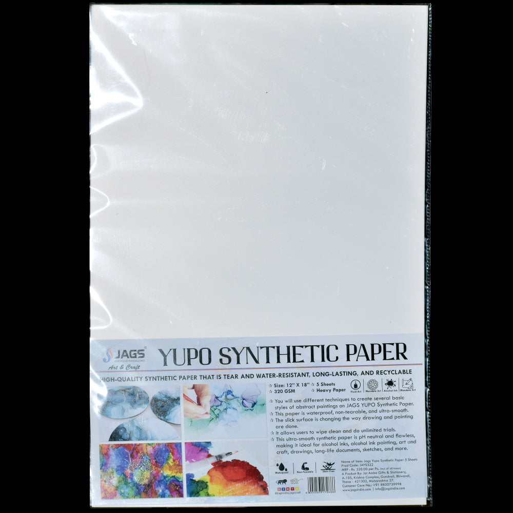 Gift To Love | Yupo Synthetic Paper | Size : 12 X 18 Inch | Pcs : 5 Sheets | Code : JAYS322