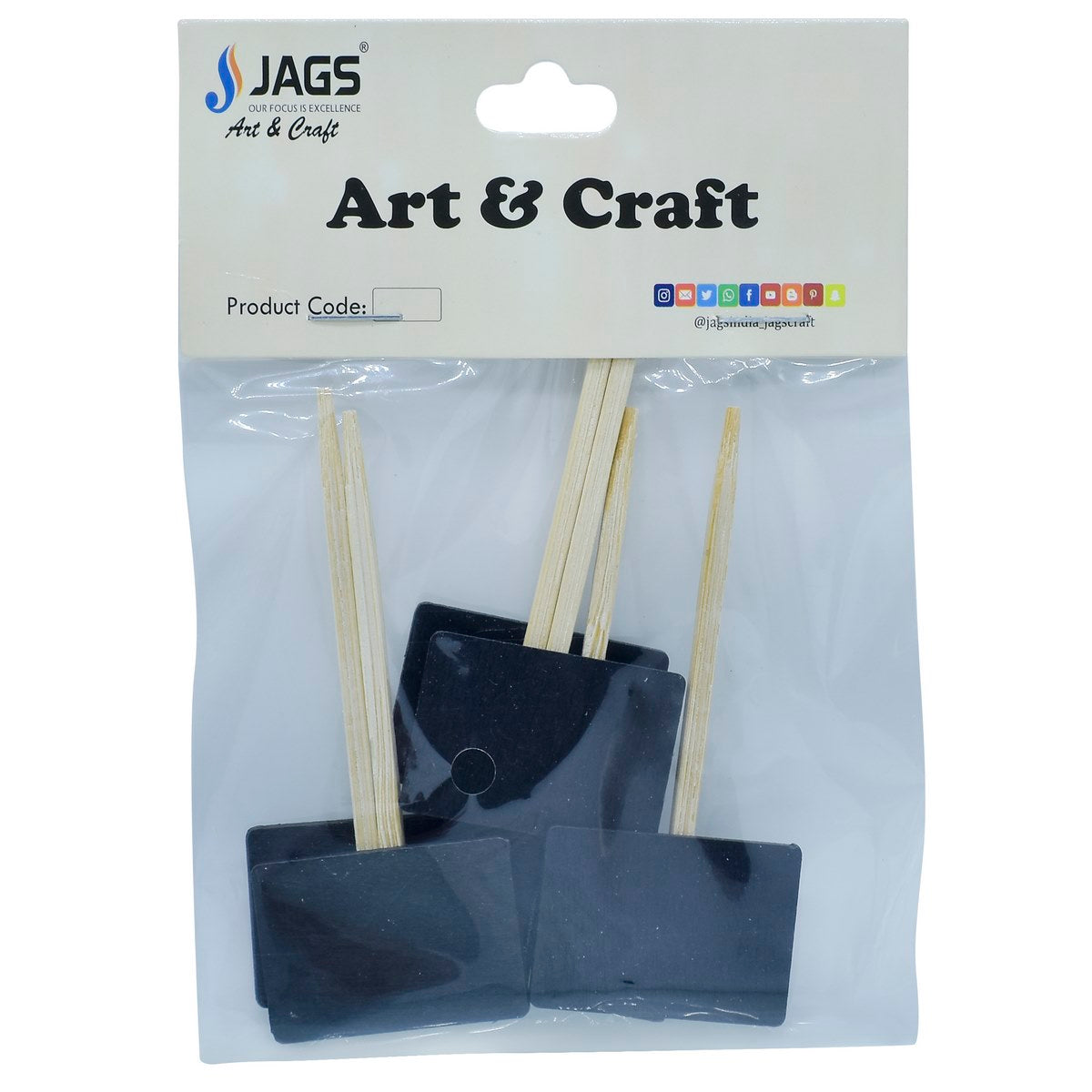 Gift To Love | Wooden Mini Black Board Mini Small | Pcs : 6 Pcs Set | Code : JB-834L