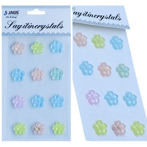 Gift To Love | Sticker Crystal Flower Multi Colour | Code : JB58-W