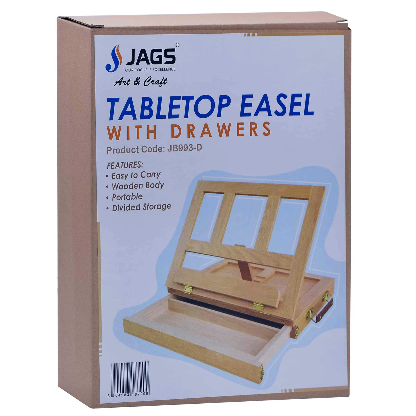 Gift To Love | Artists Tabletop Easel With Drawers | Code : JB993-D