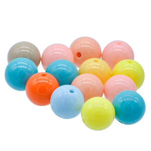 Gift To Love | Craft Bead Pastel | Color : Multicolour | Size : 14 Mm | Pcs : 20 Gsm | Code : JBSP14MM