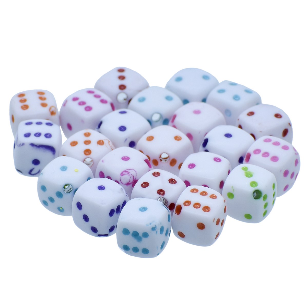 Gift To Love | Craft Beads Ludo Square | Size : 8 X 8 Mm | Pcs : 10 Gm | Code : JCB219