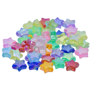 Gift To Love | Craft Beads Star | Color : Colourful | Pcs : 10 Gsm | Code : JCB226