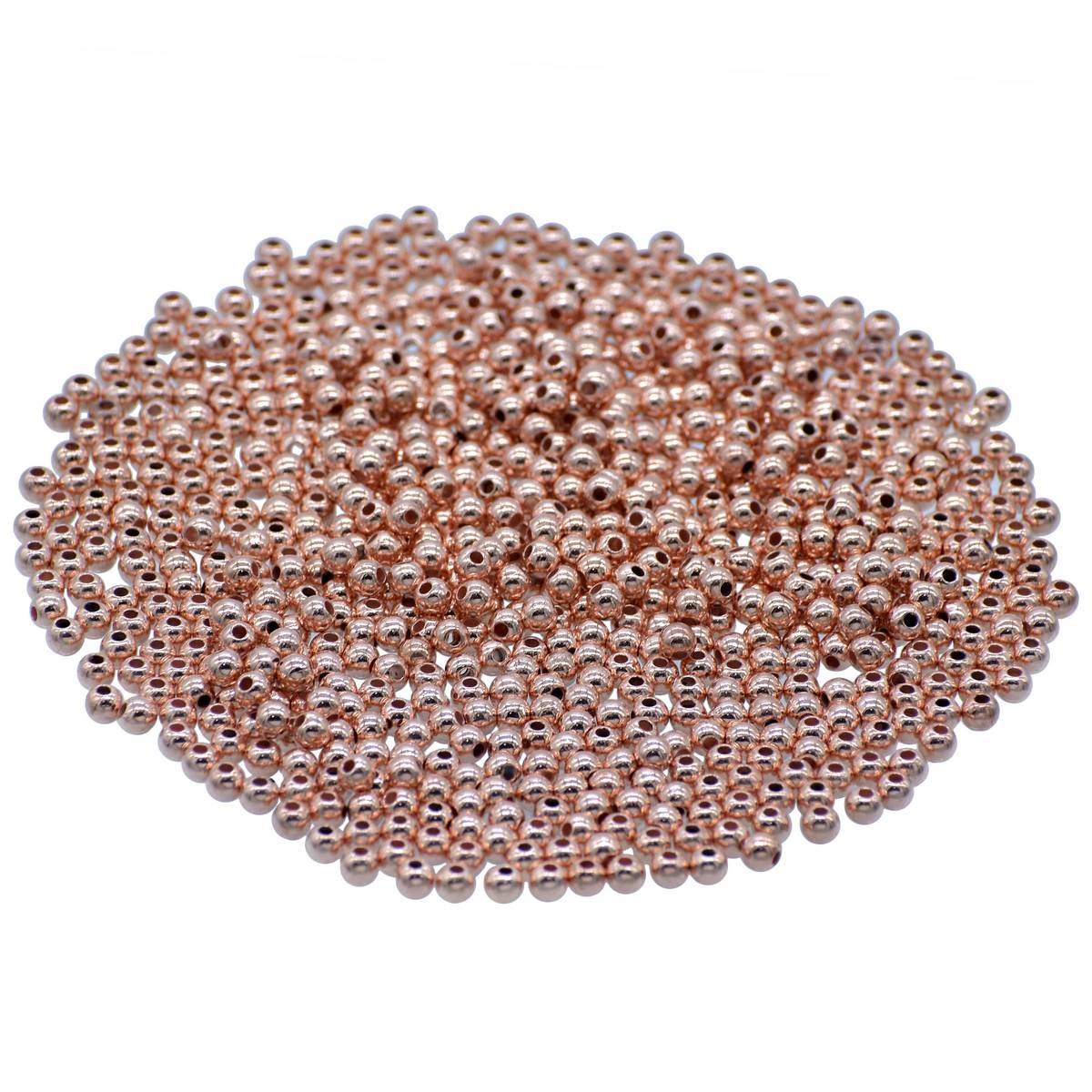 Gift To Love | Craft Beads Round | Color : Copper | Size : 4 Mm | Pcs : 25 Gsm | Code : JCBCR4MM