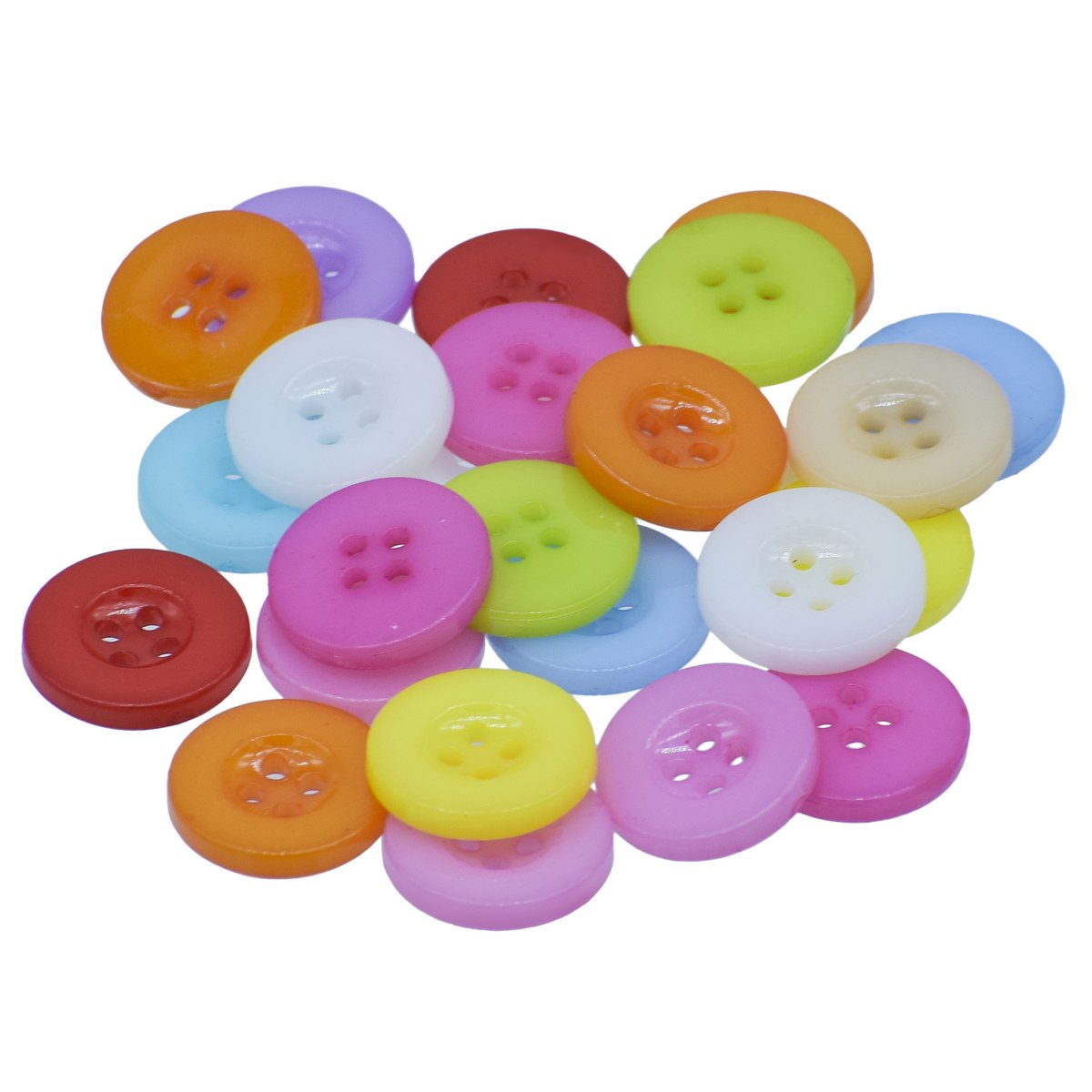 Gift To Love | Craft Decorative Button Round | Size : 24L | Pcs : 25 Pcs | Code : JCDBP02