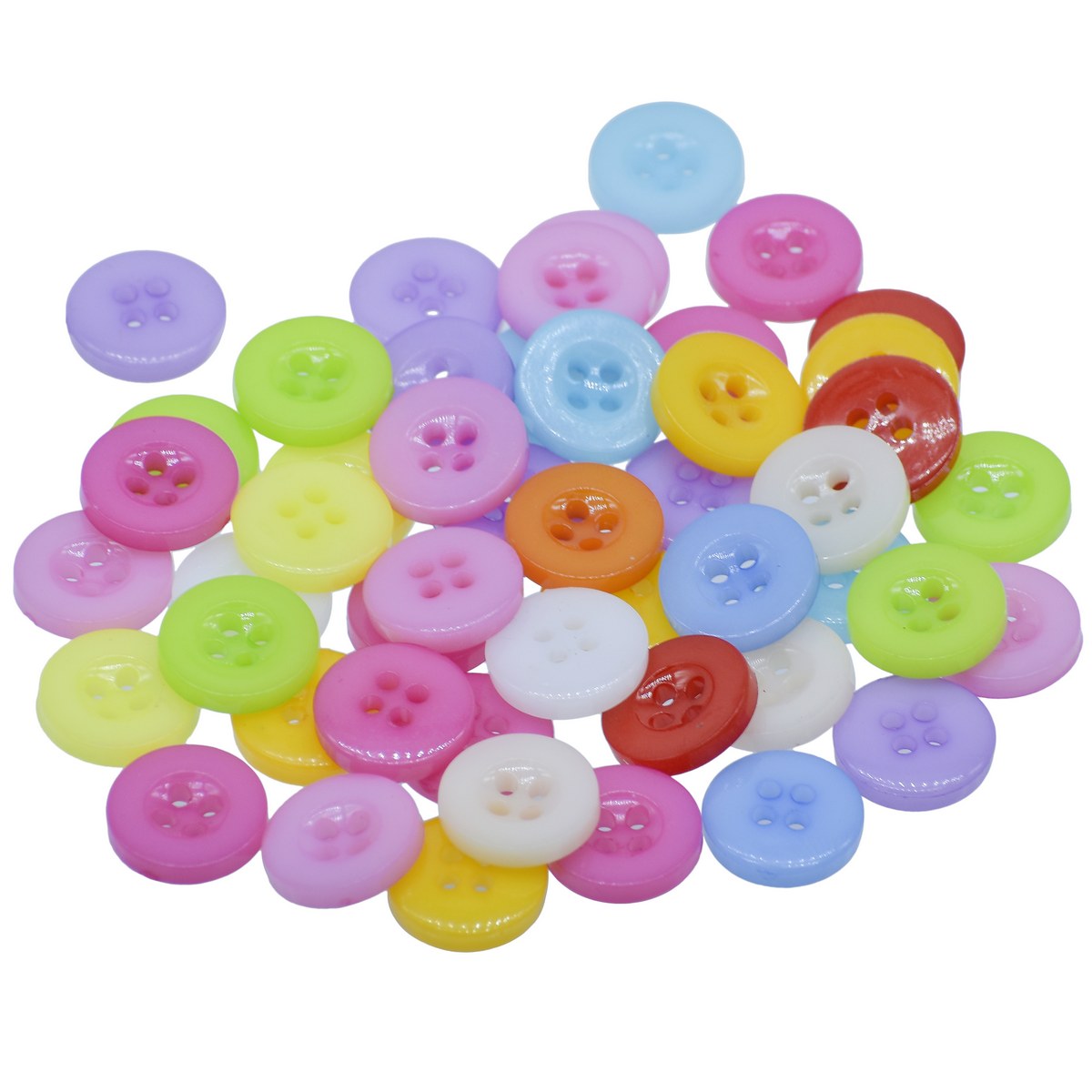 Gift To Love | Craft Decorative Button Round | Size : 20L | Pcs : 50 Pcs | Code : JCDBP08