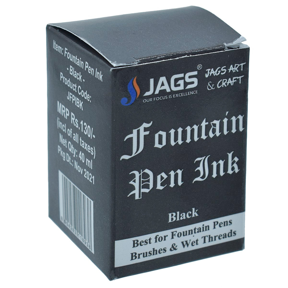Gift To Love | Fountain Pen Inks | Color : Black | Pcs : 40 Ml | Code : JFPIBK