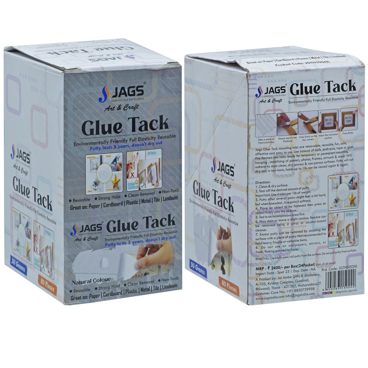 Gift To Love | Glue Tack | Color : Natural | Size : 50 Gms | Code : JGTN50GNL