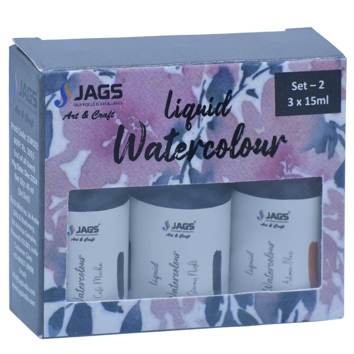 Gift To Love | Liquid Watercolour | Pcs : Set Of 3 Pcs | Code : JLWS02