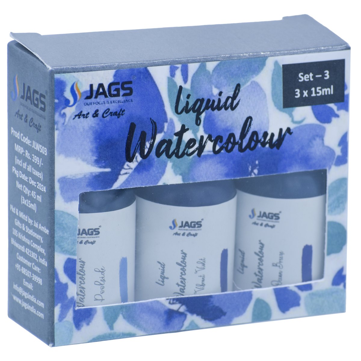 Gift To Love | Liquid Watercolour | Pcs : Set Of 3 Pcs | Code : JLWS03