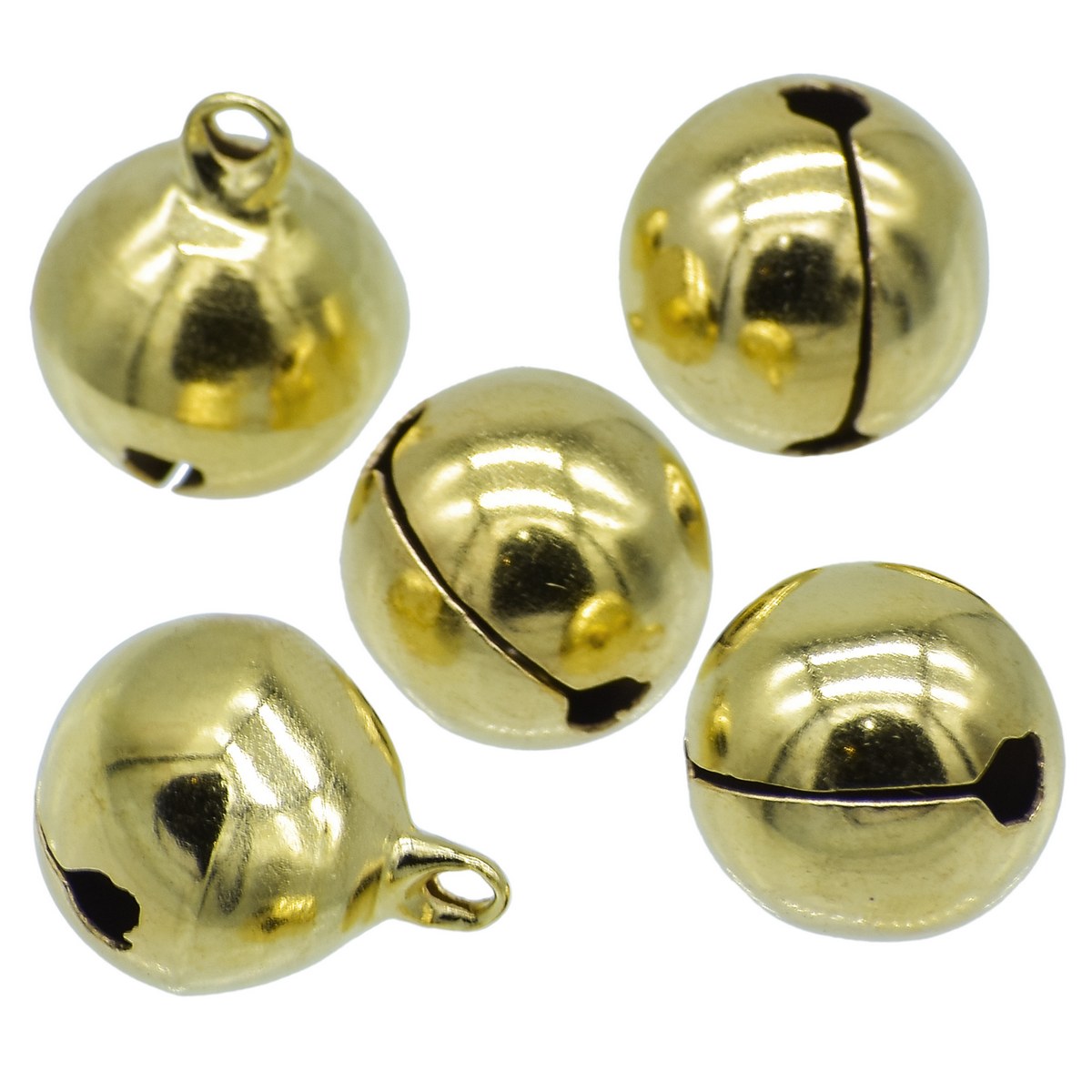 Gift To Love | Mini Metal Bells | Color : Golden | Size : 16 Mm | Pcs : 5 Pcs | Code : JMMB27