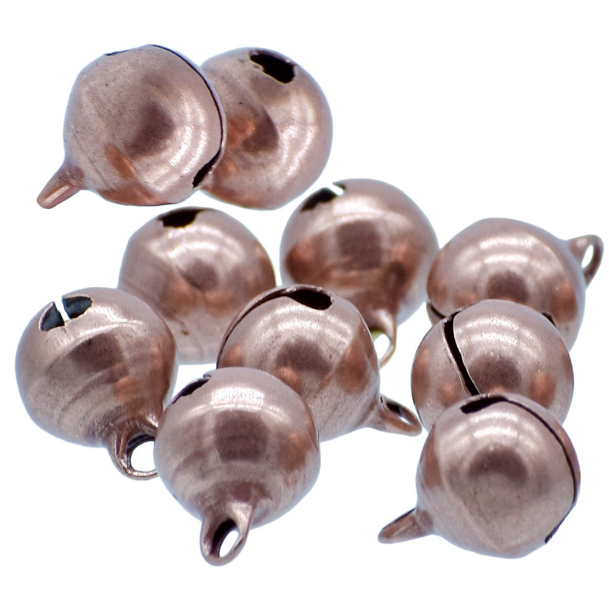 Gift To Love | Mini Metal Bells | Color : Copper | Size : 10 Mm | Pcs : 10 Pcs | Code : JMMB42