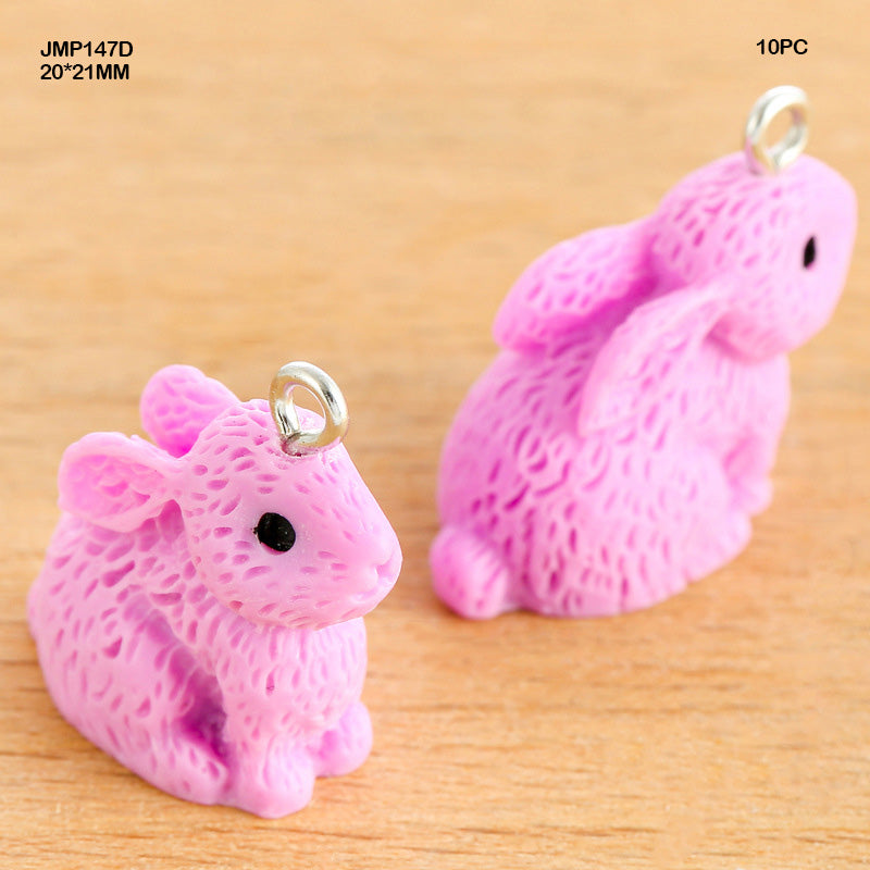 Gift To Love | Rabbit Pendants | Size : 20 Mm X 21 Mm | Pcs : 10 Pcs | Code : JMP147D