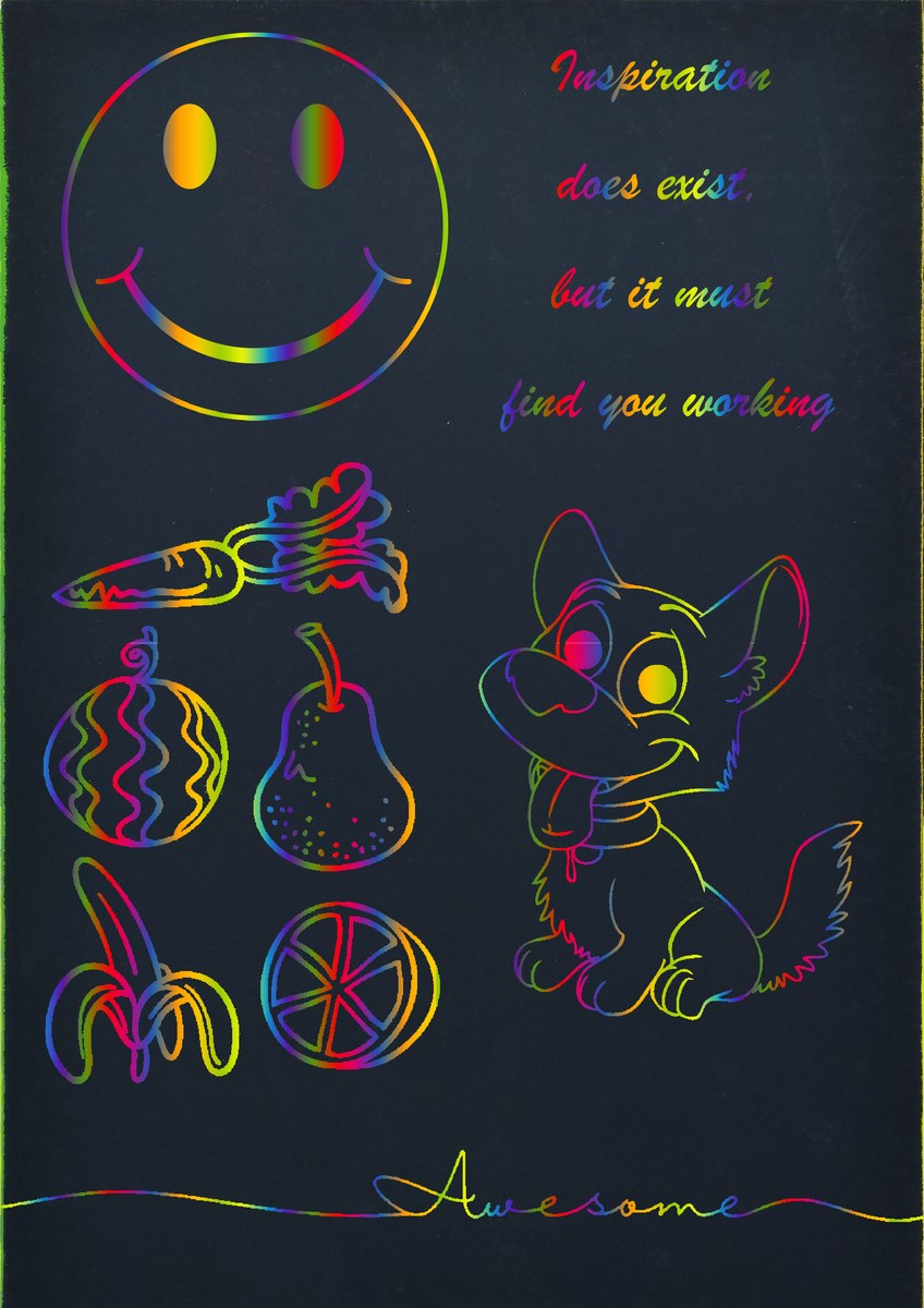 Gift To Love | Rainbow Scratch Paper | Size : A4 | Pcs : 10 Sheet | Code : JRSP00