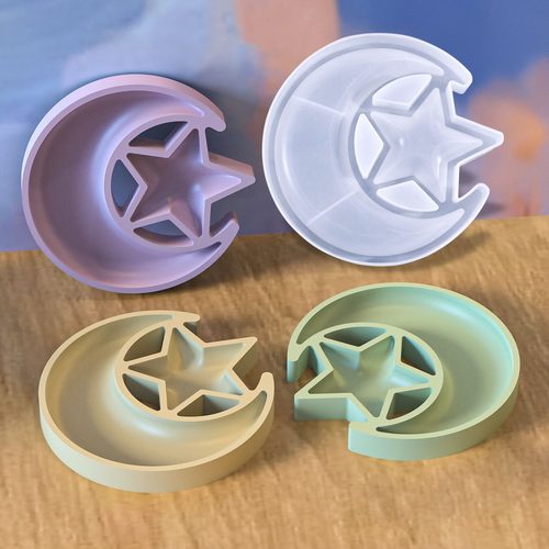 Gift To Love | Jags Silicone Mould Moon With Star | Code : JSM67