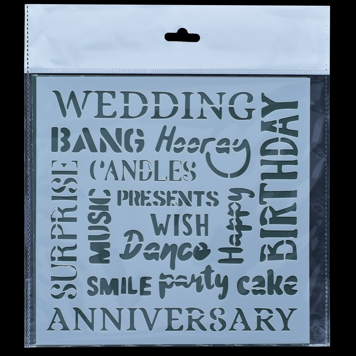 Gift To Love | Plastic Stencil | Size : 6 X 6 | Code : JSP6X6-6