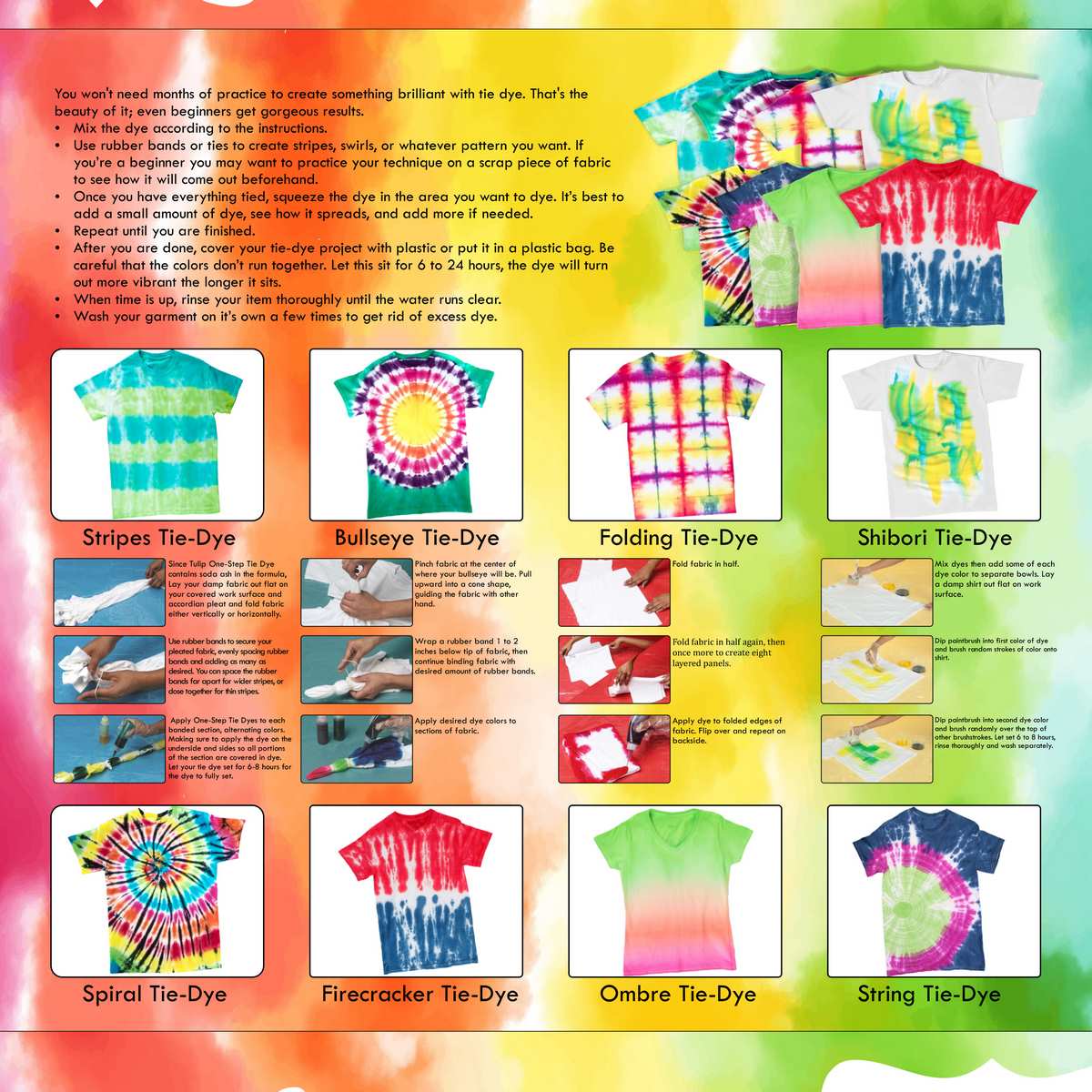 Gift To Love | Tie And Dye Set | Pcs : Set Of 3 + 1 | Code : JTAD01