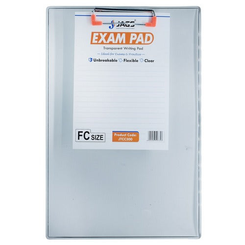 Gift To Love | Unbreakable Flexible Clear Exam Pad Writing Pad | Code : JTCC300