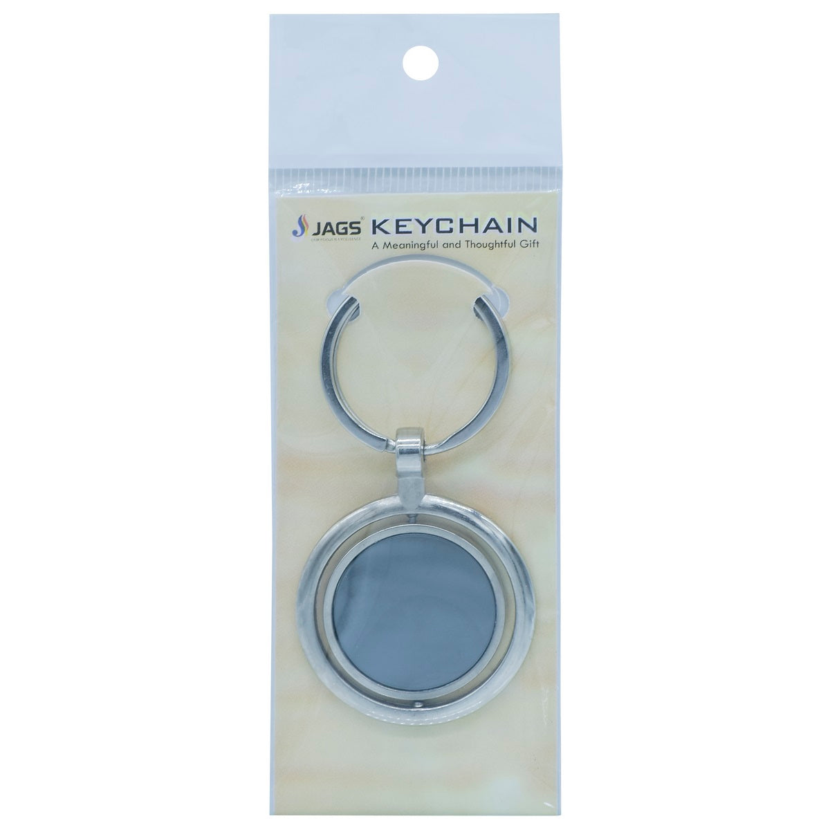 Gift To Love | Key Chain Plain Round | Color : Black | Code : KC500