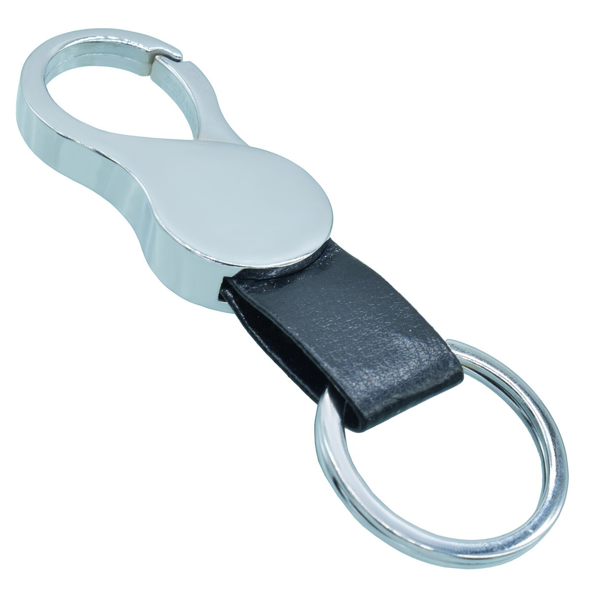 Gift To Love | Key Chain Leather Hook With Ring | Color : Black | Code : KCLH04