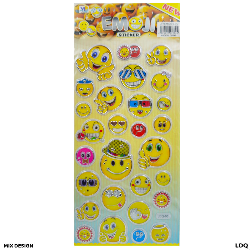 Gift To Love | Smile Sticker | Color : Silver Border | Code : LDQ