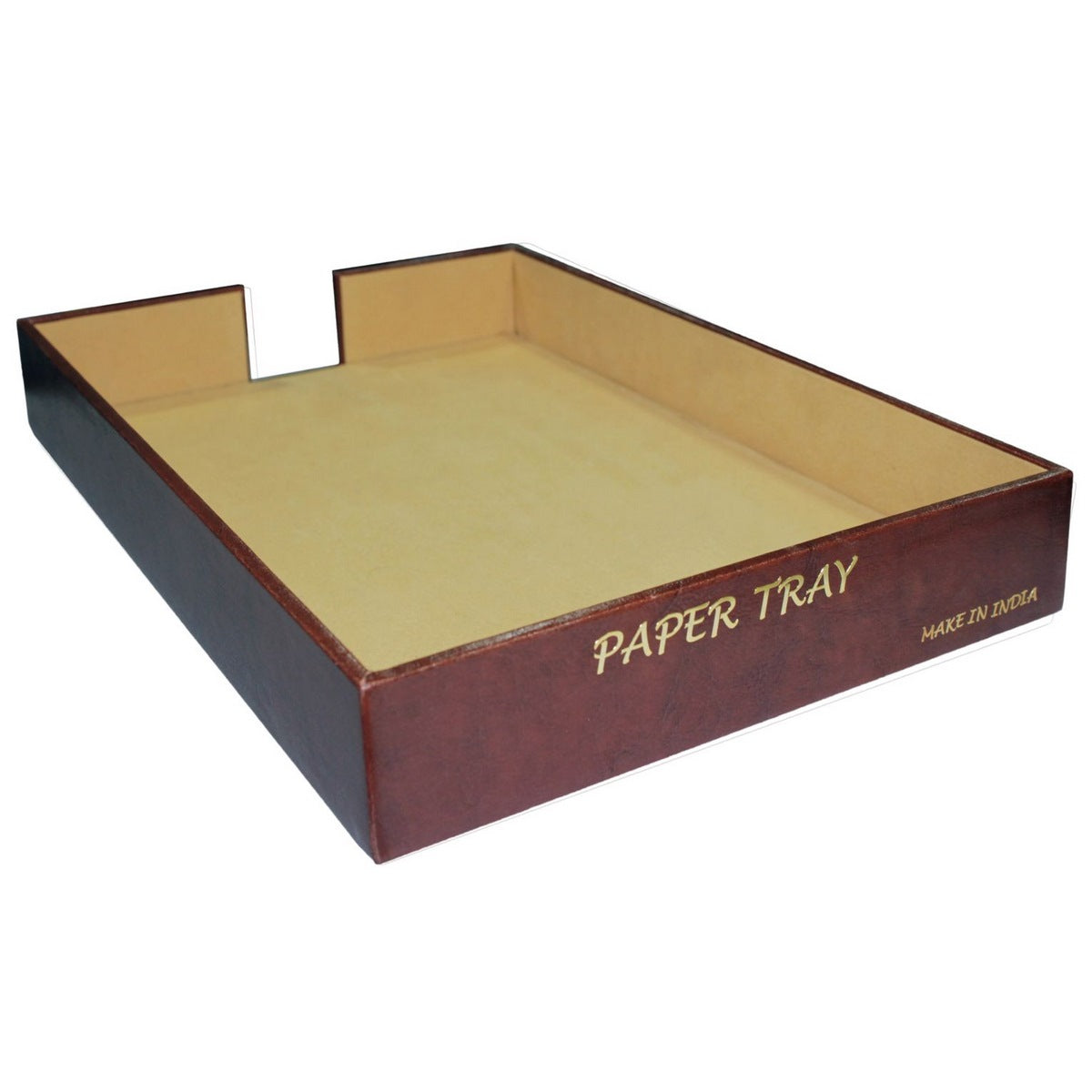 Gift To Love | Leather Plan Paper Tray | Color : Cherry | Code : LPPT01