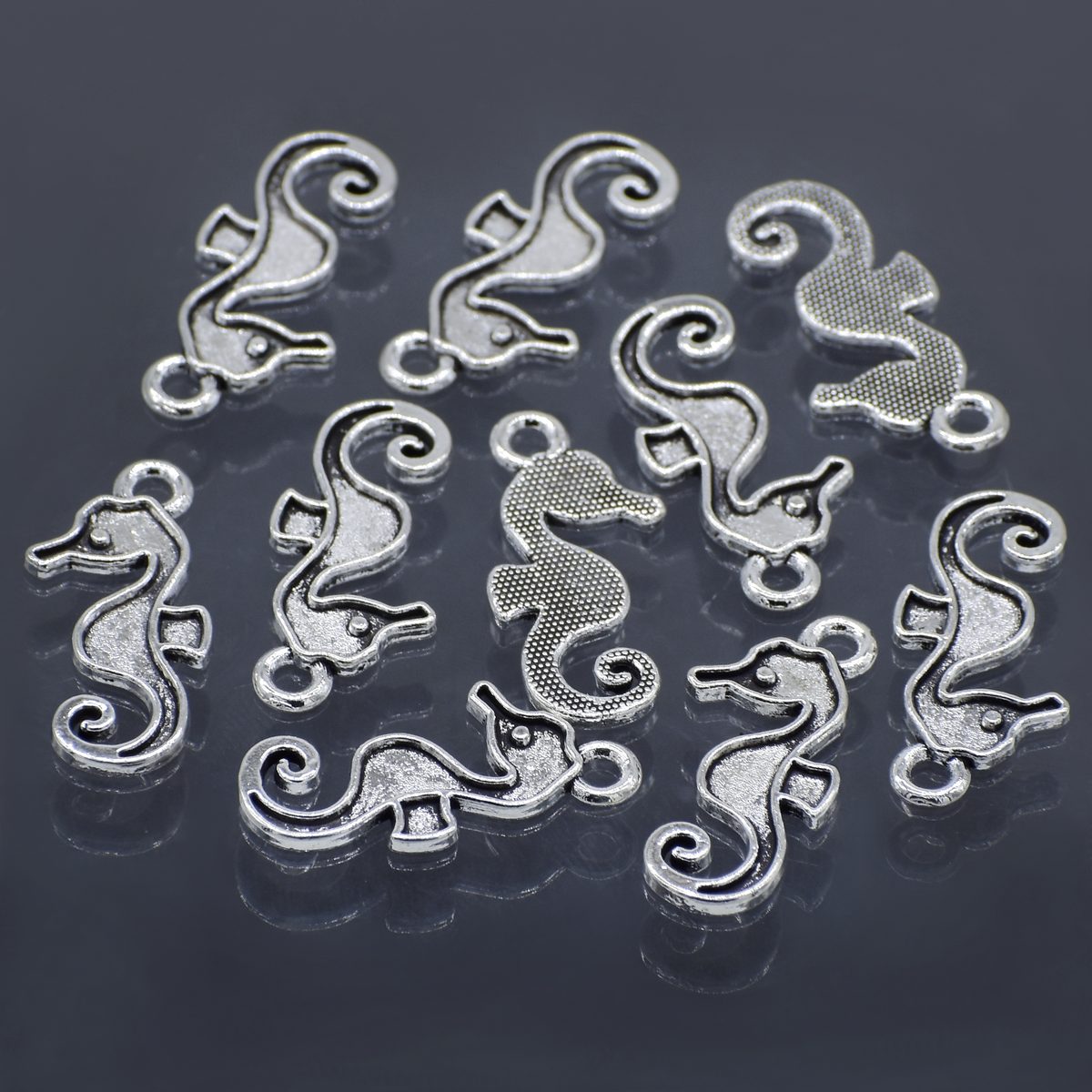 Gift To Love | Metal Craft Fitting Sea Horse | Pcs : 10 Pcs | Code : MC-3998