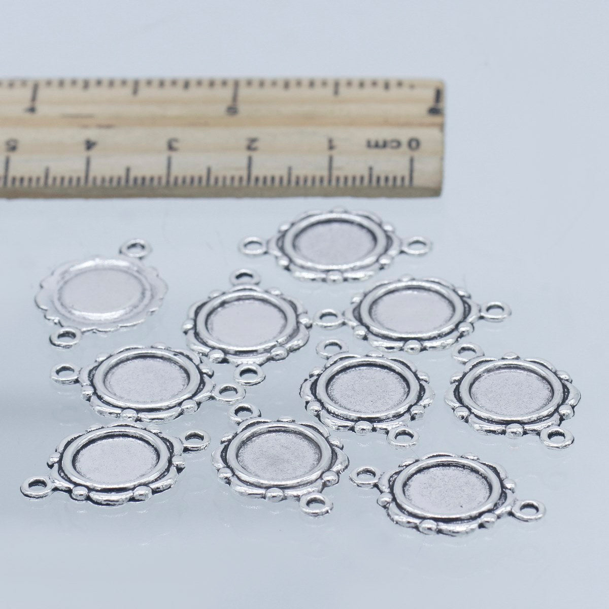 Gift To Love | Metal Craft Fitting Round Double Hole | Pcs : 10 Pcs | Code : MC-578