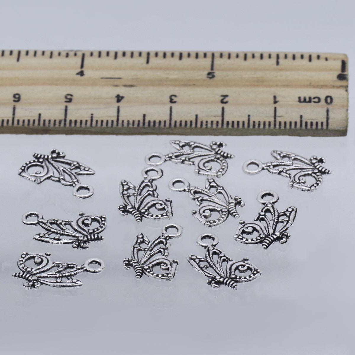 Gift To Love | Metal Craft Fitting Butterfly Bead | Pcs : 10 Pcs | Code : MC-608