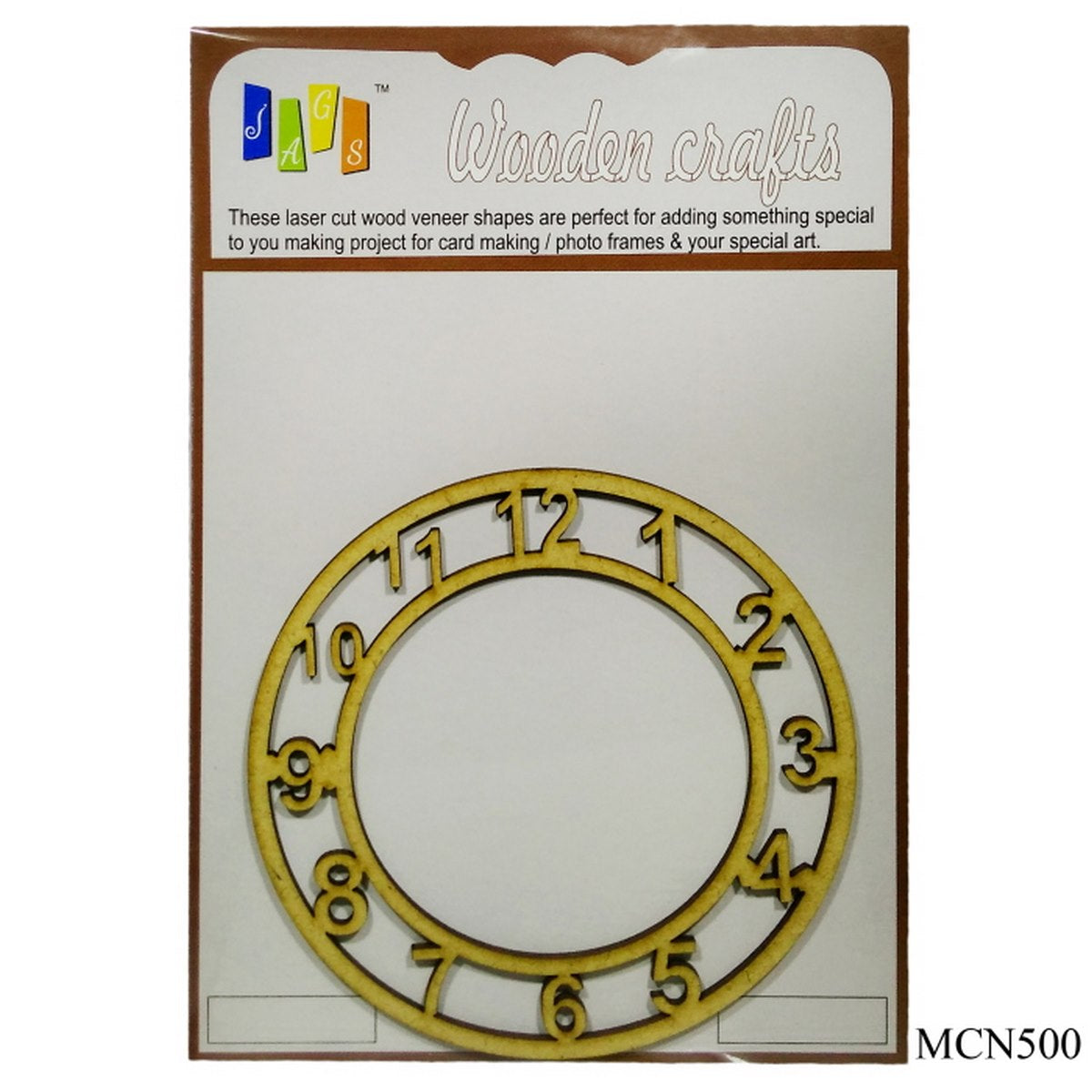 Gift To Love | Mdf Clock Number | Size : 5 Inch | Code : MCN500