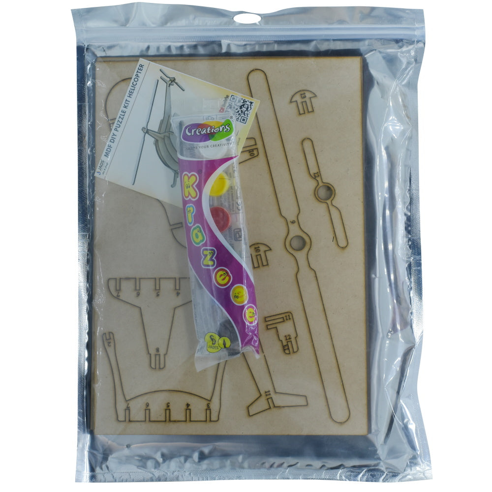 Gift To Love | Mdf Diy Puzzle Kit Helicopter | Code : MDPK07