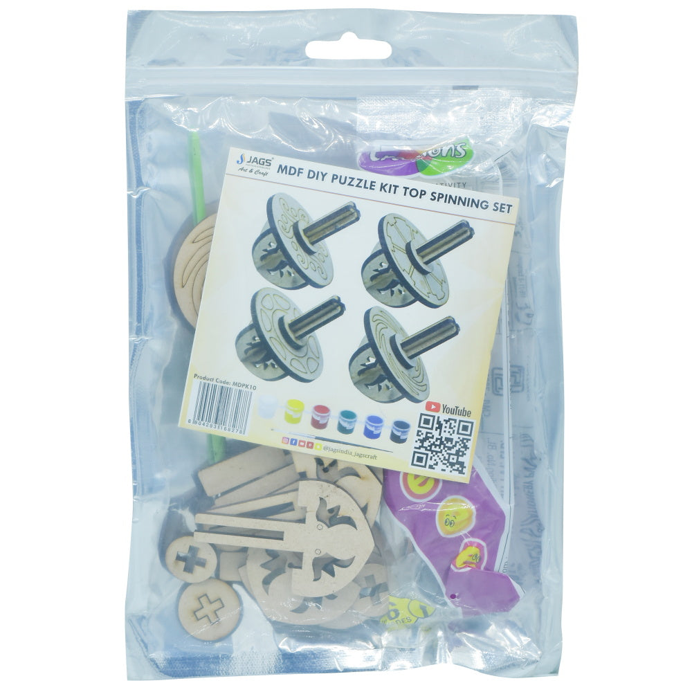 Gift To Love | Mdf Diy Puzzle Kit Spinning | Pcs : Set Of 4 Pcs | Code : MDPK10