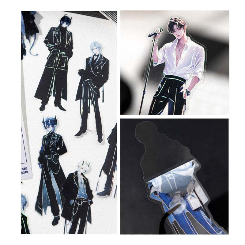 Gift To Love | Men Character Handbook Deco Sticker | Pcs : 10 Pc | Code : MG0150776