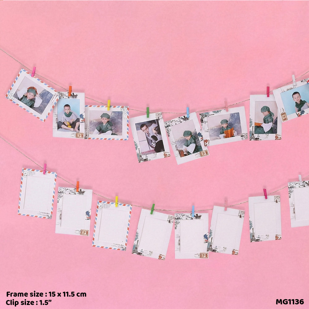 Gift To Love | Hanging Photo Frame Kit Print | Pcs : 9 Pc | Code : MG1136