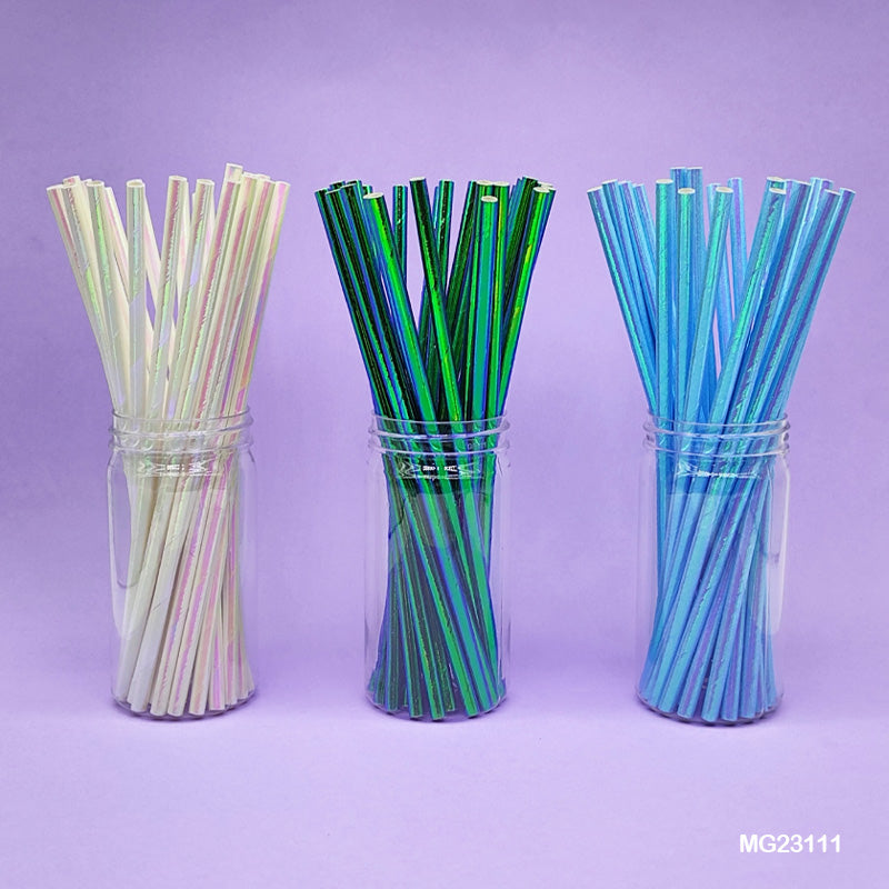 Gift To Love | Paper Straw Foiled Pastel | Pcs : 25 Pcs | Code : MG23111