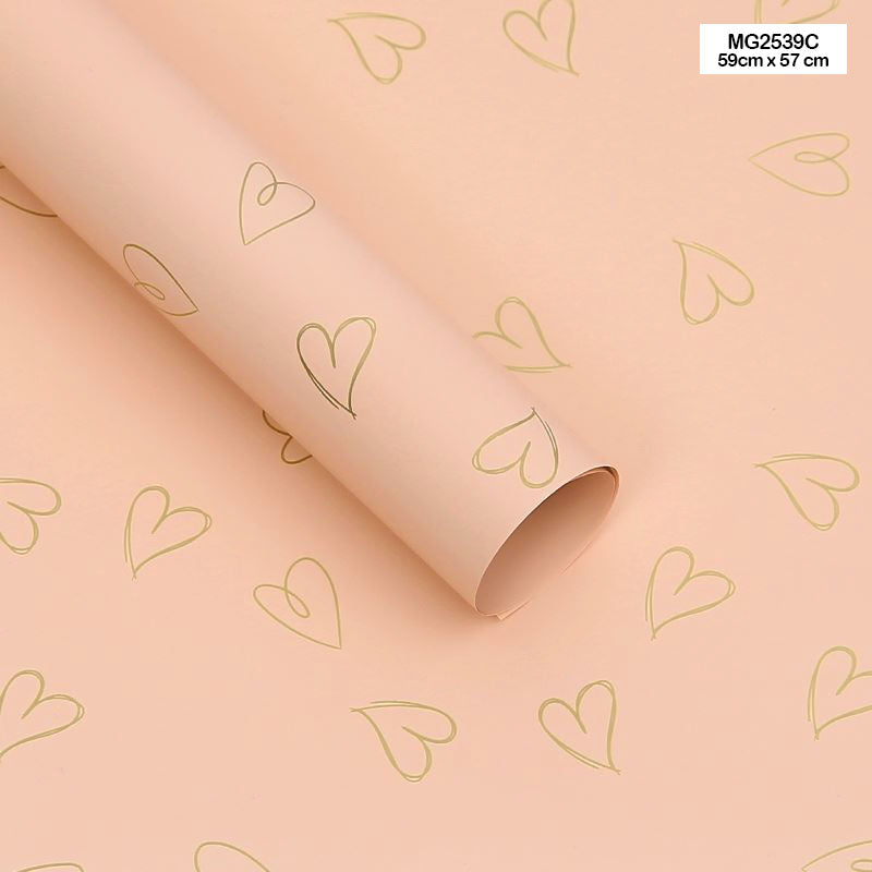 Gift To Love | Wrapping Paper Plastic | Pcs : 20 Sheets | Code : MG2539C