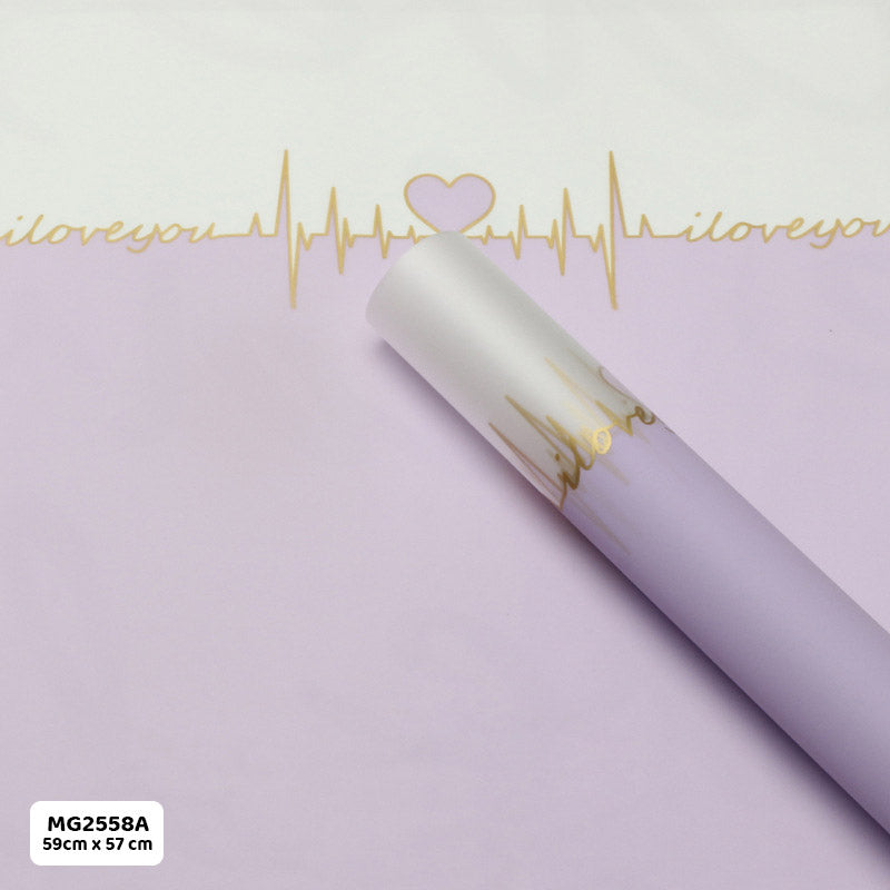 Gift To Love | Wrapping Paper Plastic | Pcs : 20 Sheets | Code : MG2558A