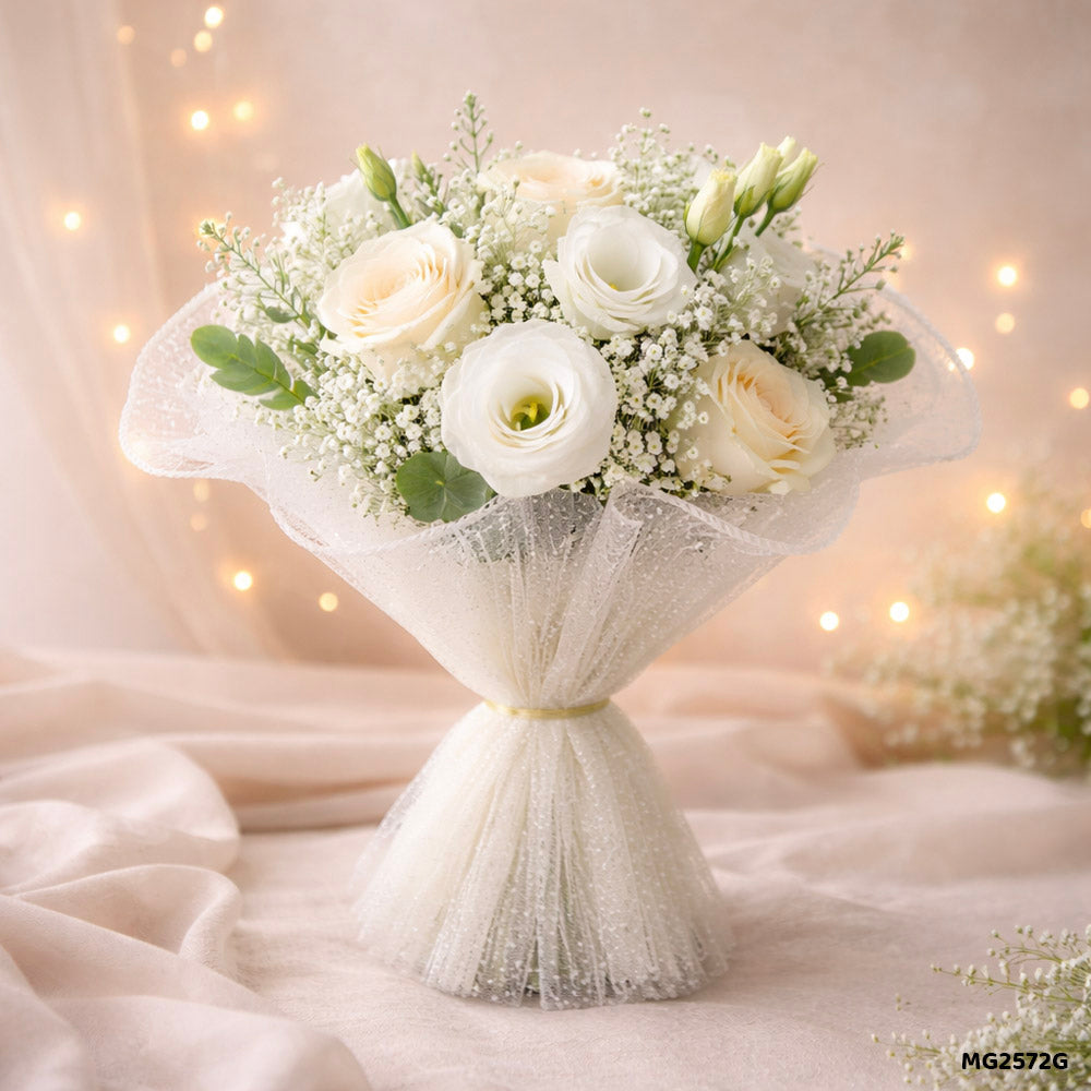 Gift To Love | Snow Wrapping Paper Net Wrinkled | Color : Off White | Code : MG2572G