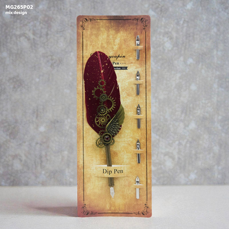 Gift To Love | Nature Feather Ink Pen | Code : MG265P02