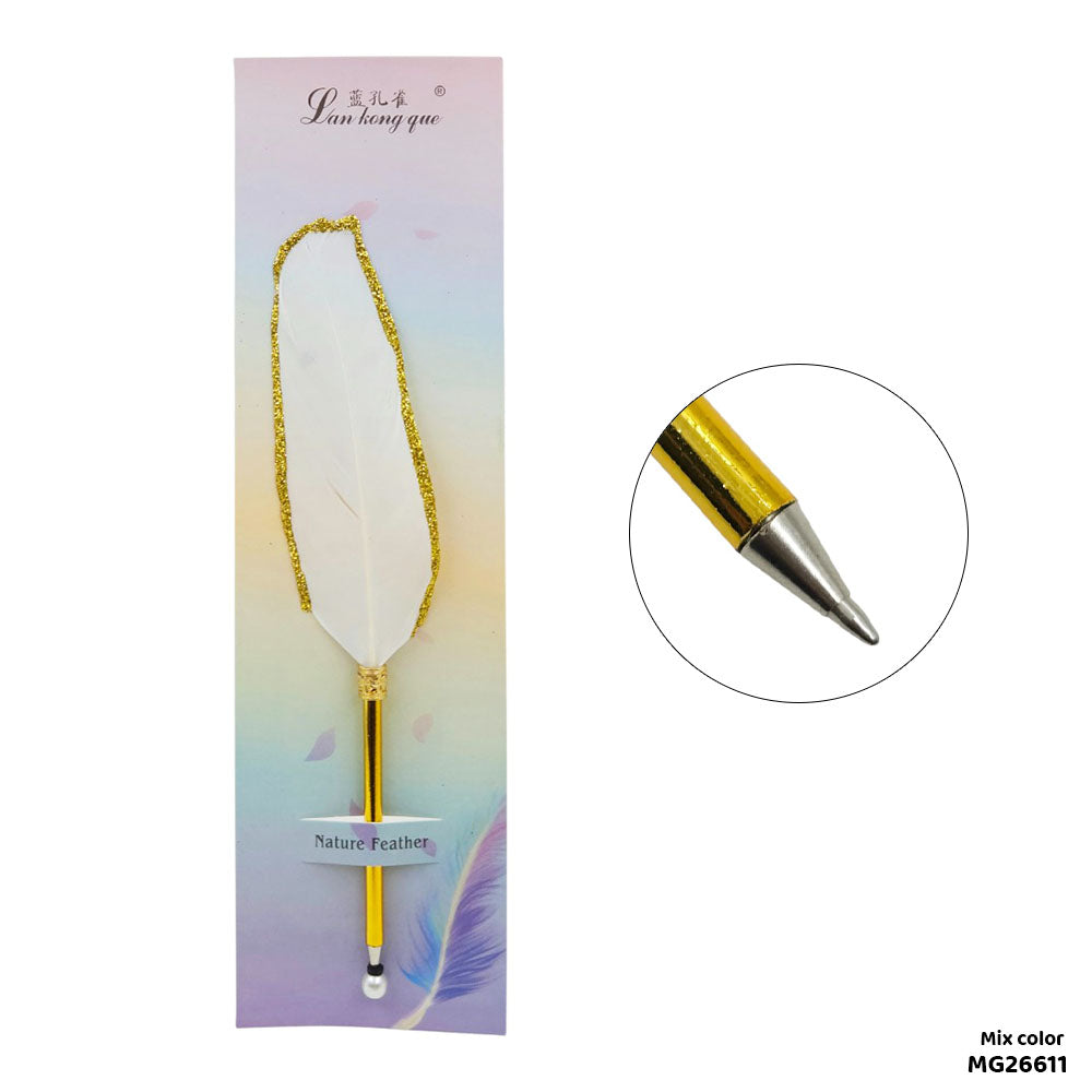 Gift To Love | Feather Ink Pen | Color : White | Code : MG26611