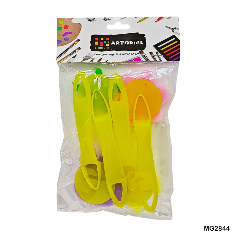 Gift To Love | Sponge Stamp Plastic Handle | Pcs : 4 Pc | Code : MG2844