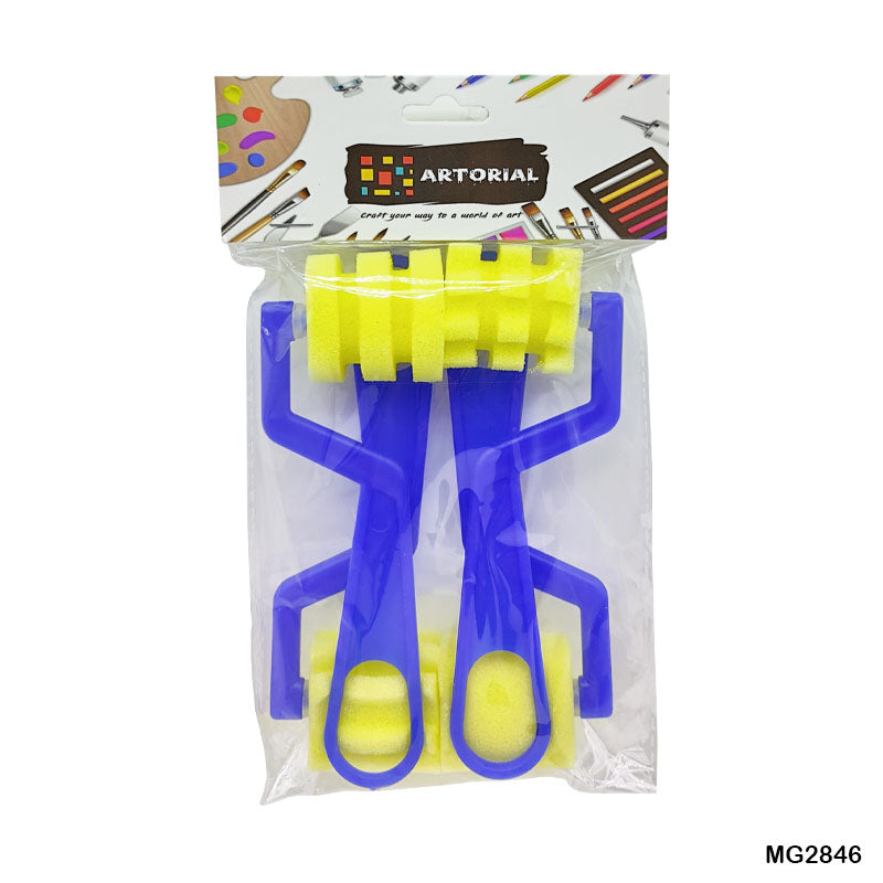 Gift To Love | Sponge Plastic Handle | Color : Blue | Pcs : 4 Pc | Code : MG2846