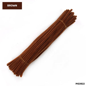 Gift To Love | Craft Pipe Cleaner | Color : Brown | Size : 7 Mm X 30 Cm | Pcs : 100 Pcs | Code : MG3822