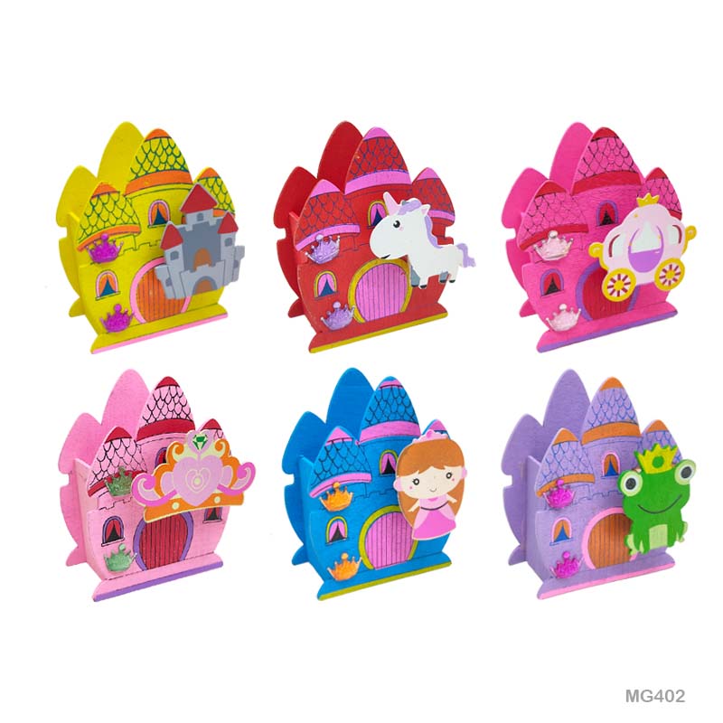 Gift To Love | Wooden Castle Pen Holder | Code : MG402